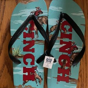 Men’s CINCH Cowboy Flip Flop Sandals Size 10-11